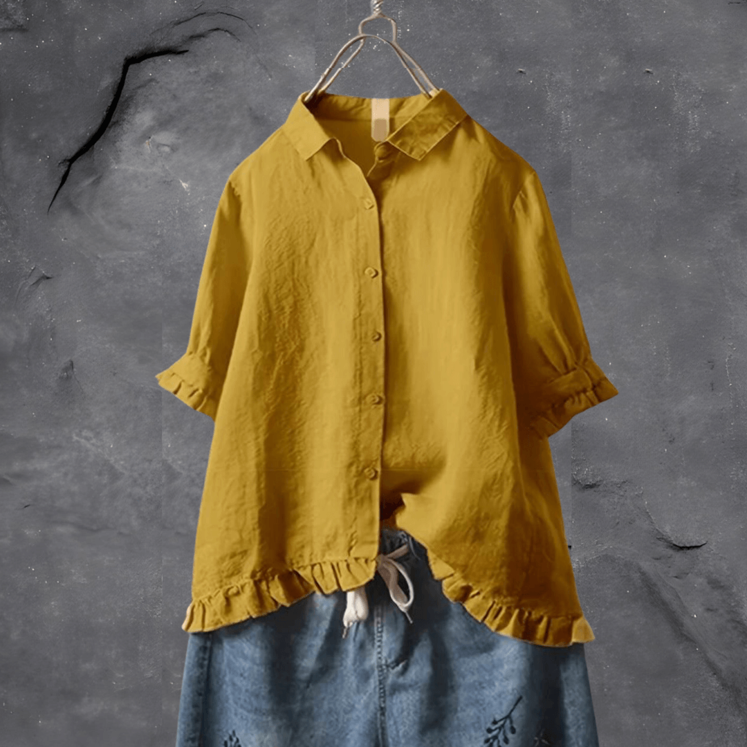 Camillia – The perfect spring blouse for effortless elegance!
