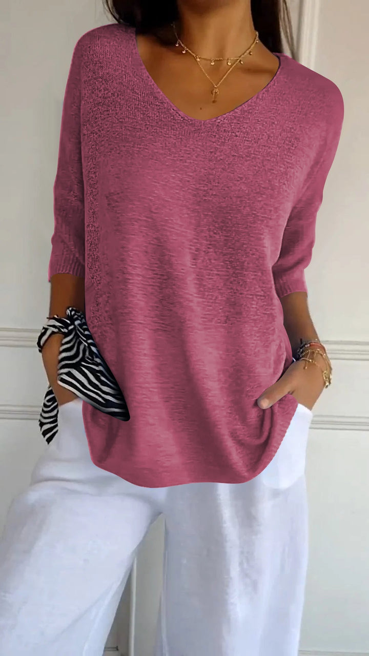 Astana – Timeless Knit Top with Feminine Charm