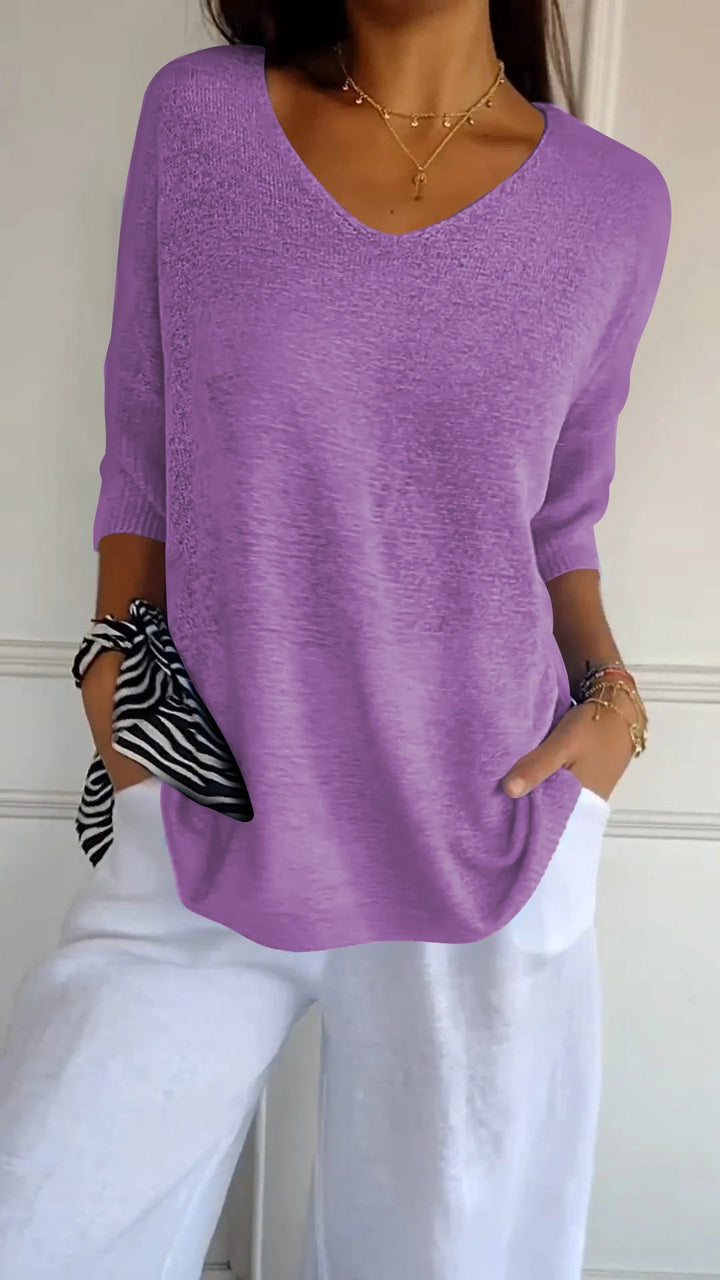 Astana – Timeless Knit Top with Feminine Charm