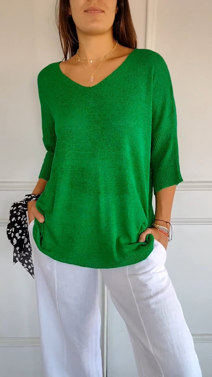 Astana – Timeless Knit Top with Feminine Charm