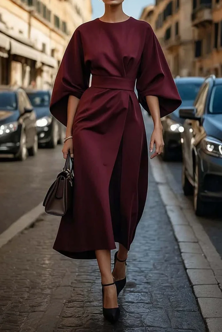 Louise – Elegant Dress with Lantern Sleeves