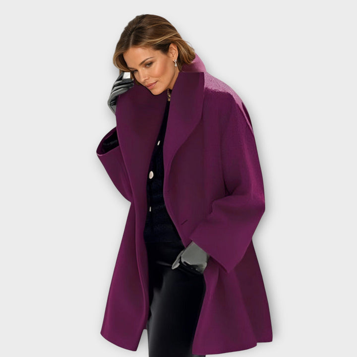 Marit – Windproof Wool Coat with Timeless Elegance