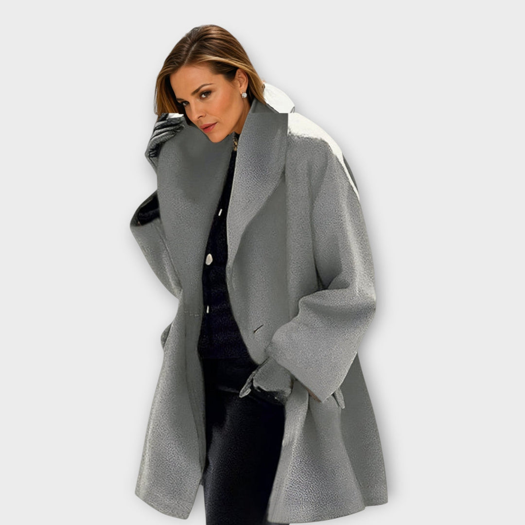 Marit – Windproof Wool Coat with Timeless Elegance